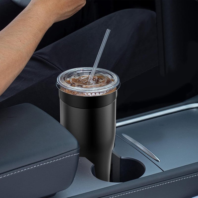 Niceyos Universal Iced Coffee Sleeve - Upgraded Double Wall Reusable Stainless Steel Holder Sleeves Insulator for Cold Drinks Fits Starbucks Dunkin Donuts McDonalds Small Medium Large Cups (Black) - Image 5